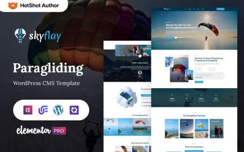 Skyflay - Paragliding, Skydiving And Adventure WordPress Theme theme free